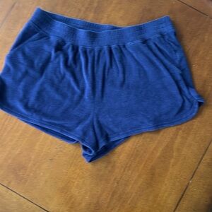 Aerie offline women’s navy blue terry cloth shorts
